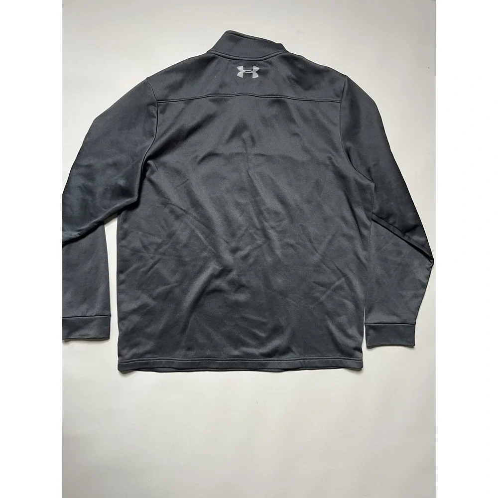 Under Armour ColdGear Men's XL Black Loose Fit 1/4 Zip Mock Neck Pullover